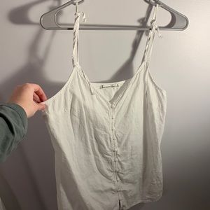 Abercrombie and Fitch White Button Up Tank